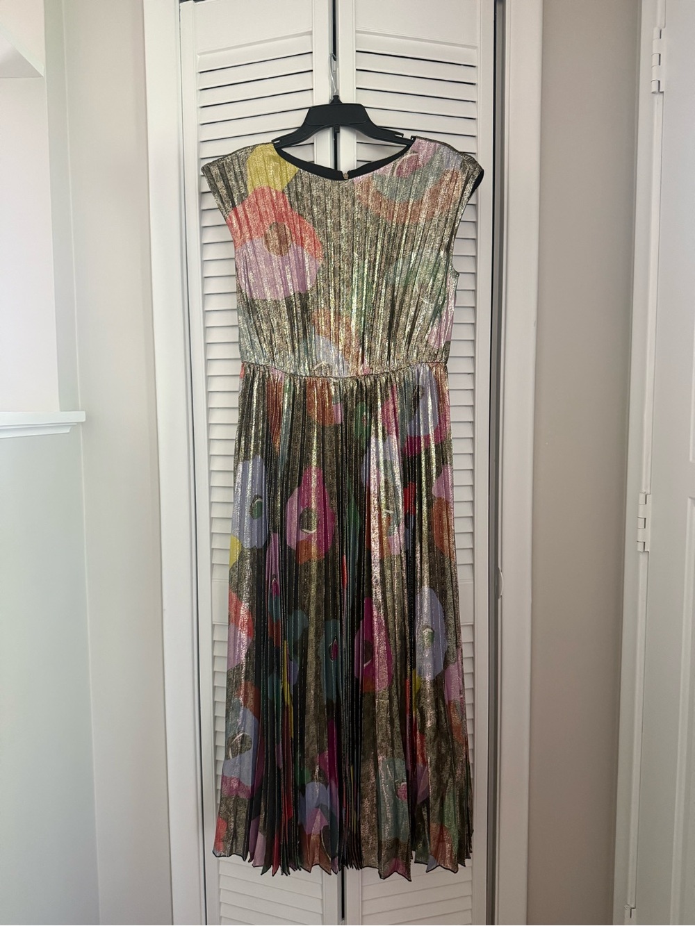 Rare Kate Spade Floral Collage Shimmer Dress